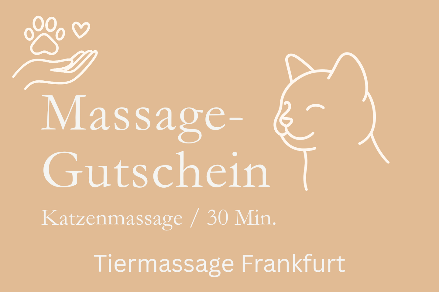 Massage-Gutschein für Katzen