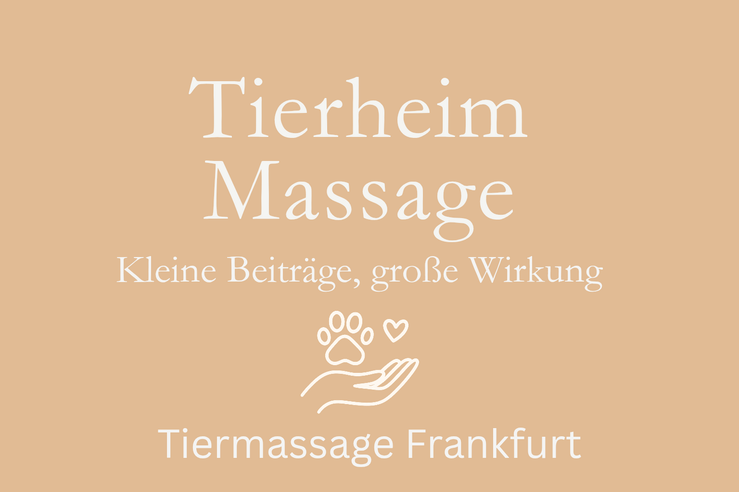 Tierheim-Massage – Kleine Beiträge, große Wirkung