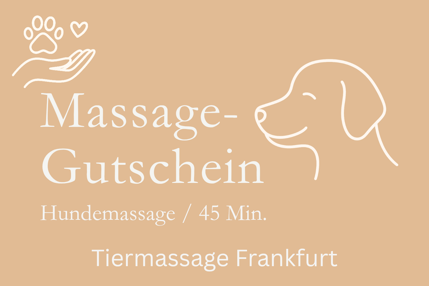 Massage-Gutschein für Hunde