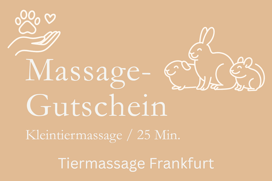 Massage-Gutschein für Kleintiere