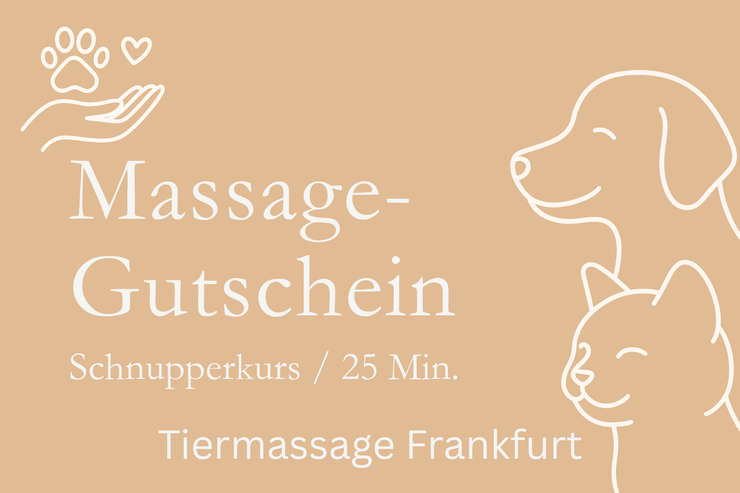 Massage-Gutschein Schnupperkurs